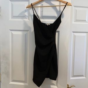 black bodycon dress